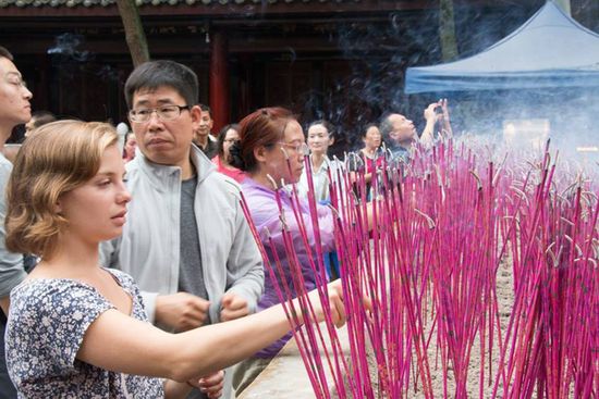 By studying US-Chinese education differences, Blais hopes to “connect two parts of the world that have little if any exposure to one another.” Photos courtesy of Clarinda Blais
