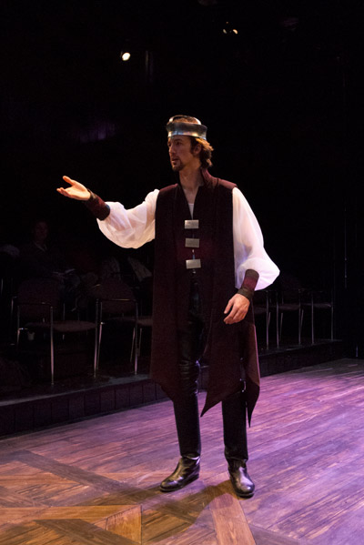 Nelson as Claudius in a 2007 College of Fine Arts production of Tom Stoppard’s Rosencrantz & Guildenstern Are Dead.
