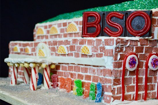 A gingerbread house