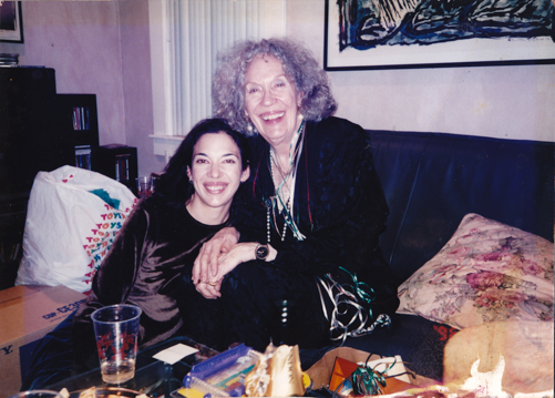 Melinda Lopez with her mother