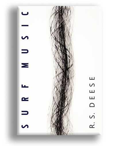 Sam Deese’s poetry collection, Surf Music (Pelekinesis, 2017), was first published as a limited edition, with poems by Deese and prints stamped out from linoleum by one of his brothers, who also created “Aphros,” the drypoint print on the cover of the 2017 edition.