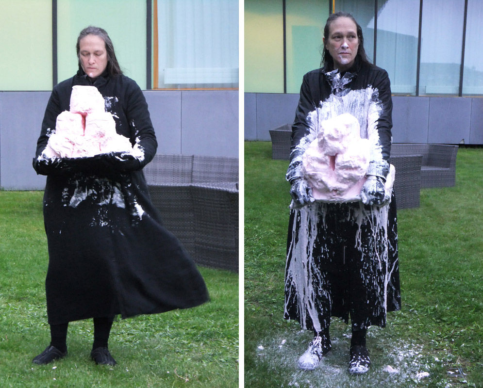 Performance artist Marilyn Arsem