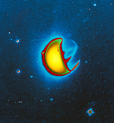 A NASA infrared exposure of Earth shows the ionosphere