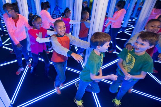 Museum of Science’s special exhibit, A Mirror Maze: Numbers in Nature