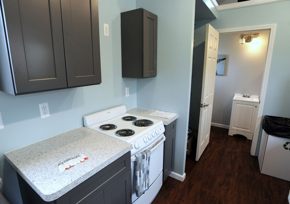 kitchen in a tiny home