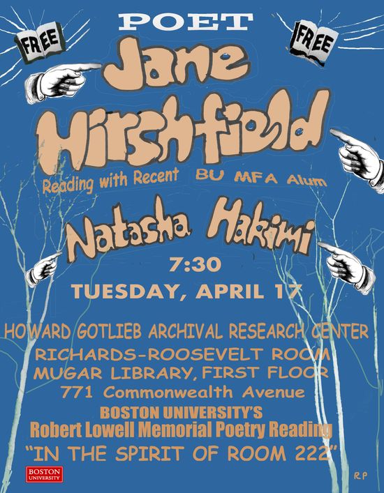 Robert Lowell Memorial Poetry Reading poster