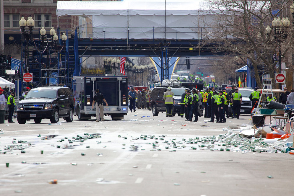 Aftermath of the boston marathon bombings