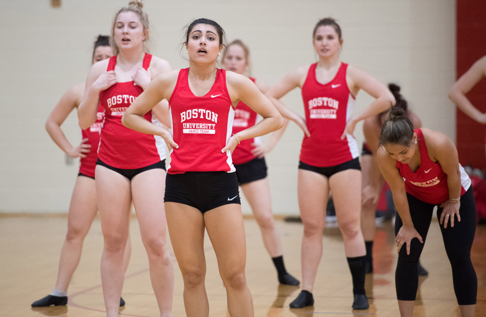 The dance team is exhausted after a grueling practice.