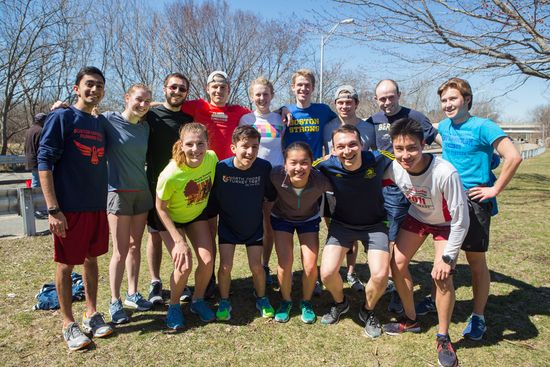 Members of the BU Running Club