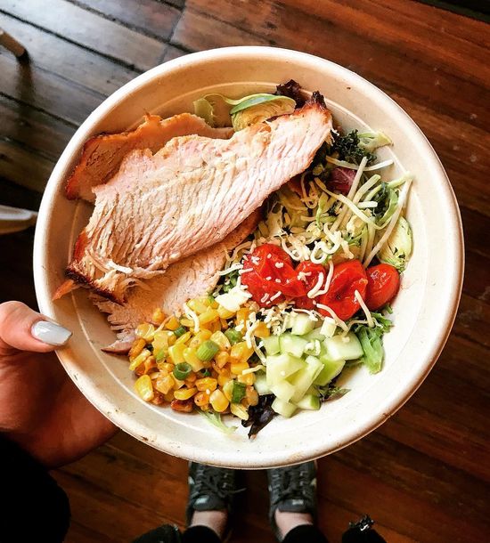 Smoked turkey BBQ bowl