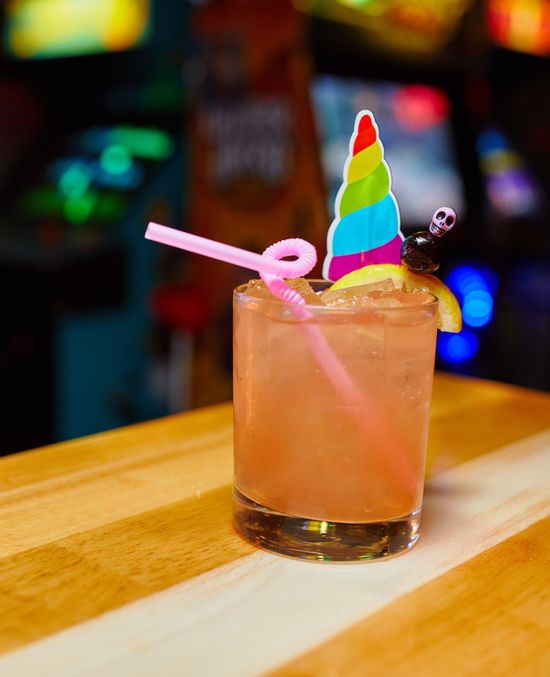 A4cade’s Rainbow Road cocktail