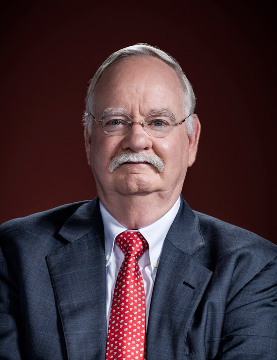 Portrait of Boston University president, Robert A. Brown