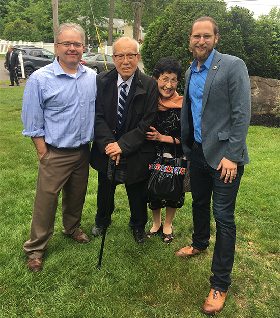 Co-Directors Barry Frechette and Max Esposito with Shigeaki Mori and Kayoko Mori