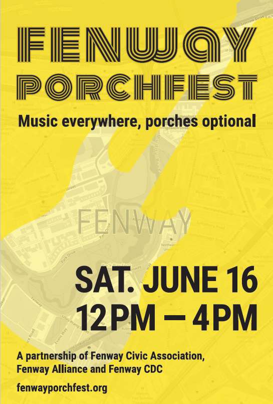 Fenway Porchfest poster