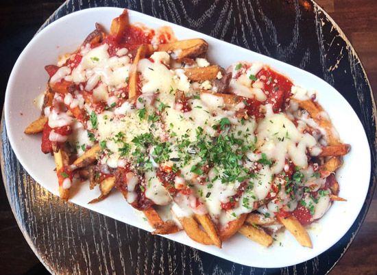 gallows pizza fries