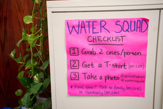 water squad checklist