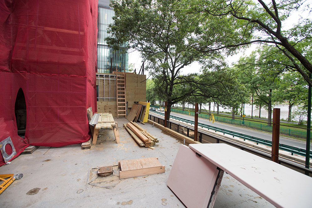 Construction of the Boston University Alumni Center at The Castle