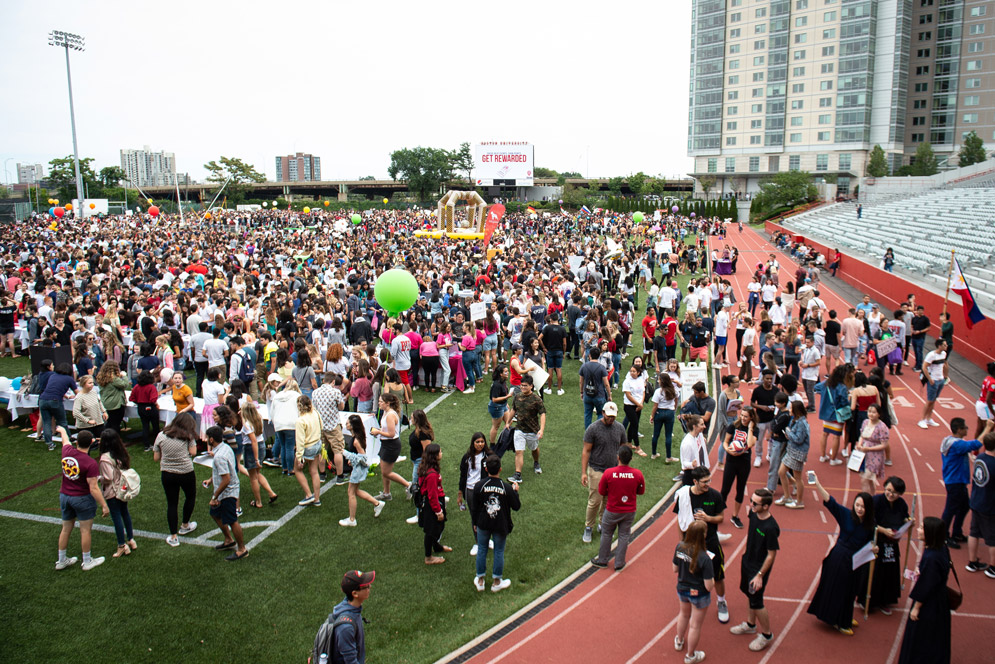 Students gather on Nickerson field for SPLASH