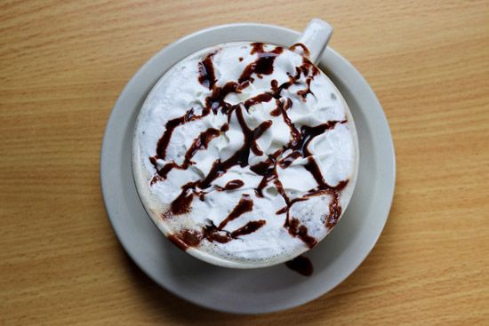 The Viennese Espresso is topped with whipped cream