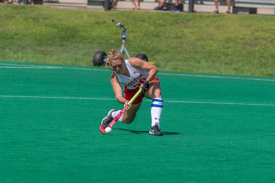Ally Hammel on the field