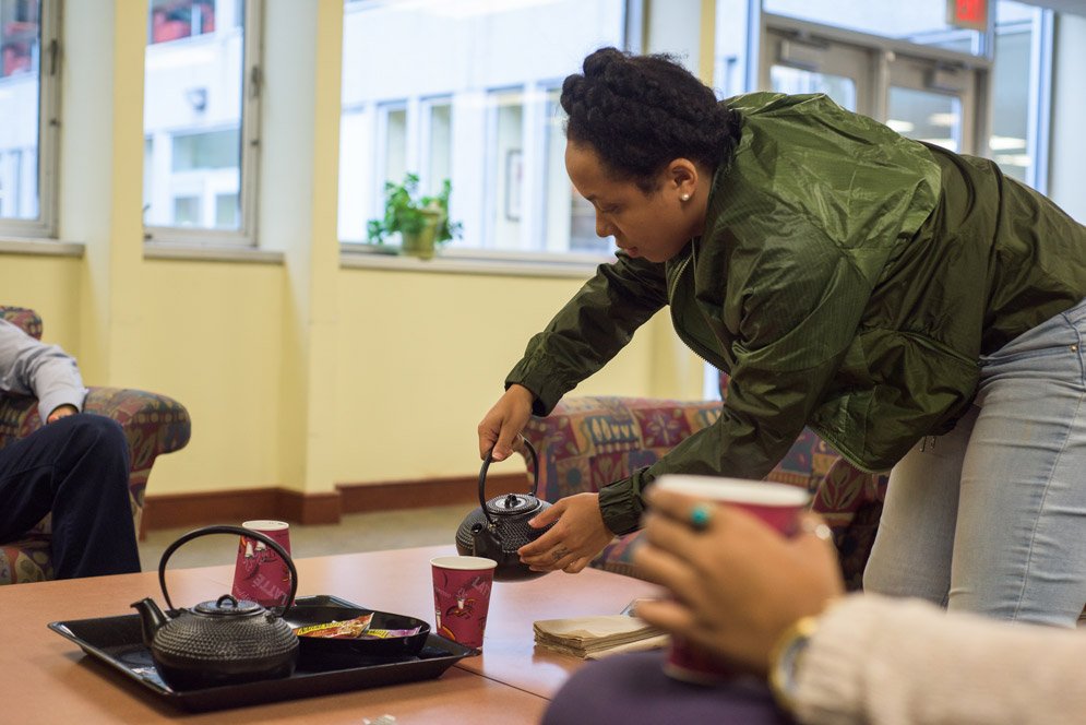 Tea time at the Howard Thurman Center for Common Ground