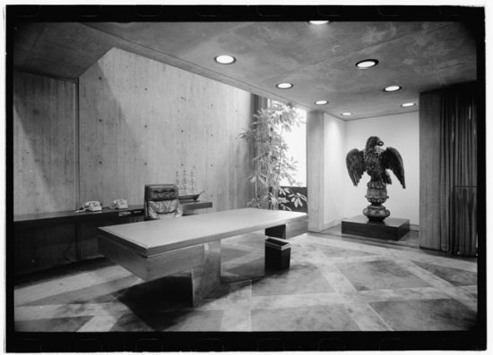Boston City Hall’s Eagle Room, part of the mayor’s suite, was initially intended to be the municipal library. Photo courtesy of Library of Congress, Prints and Photographs Division