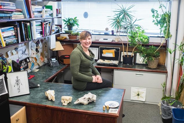 Ann Zumwalt in her office