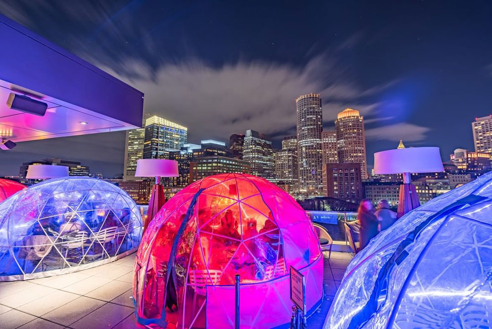 The Igloo bar at the Envoy Hotel