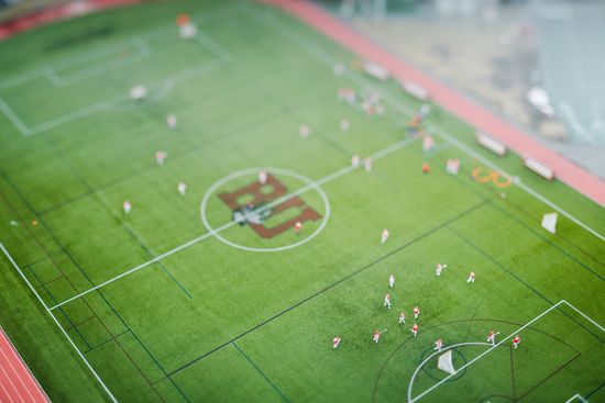 A birds eye view of Nickerson Field