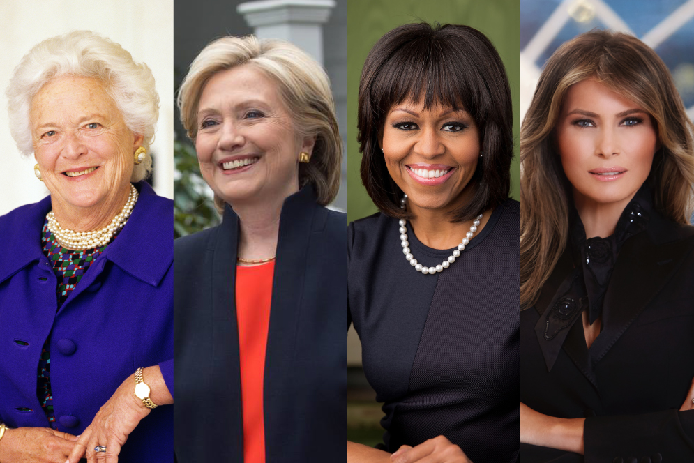 A photo featuring several first ladies