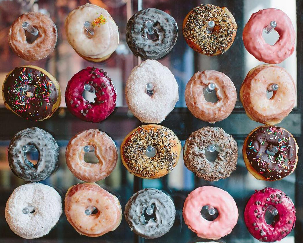 A donut display