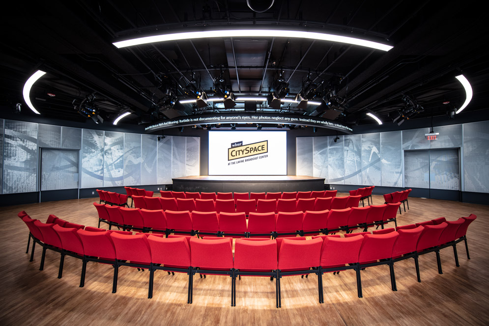 Inside CitySpace at the Lavine Broadcast Center