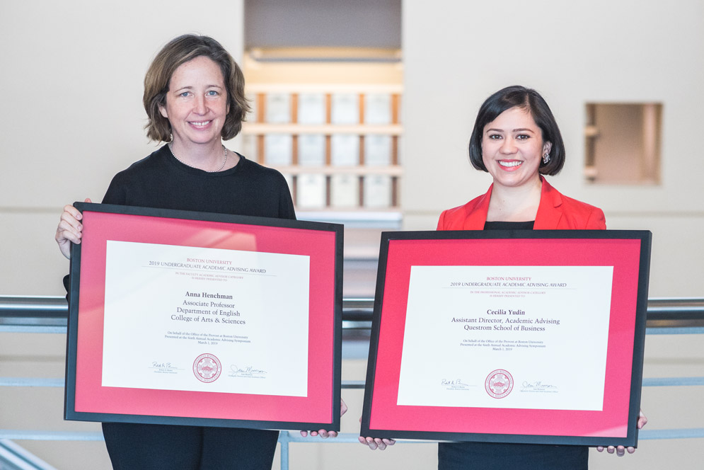 Undergraduate Academic Advising Award Winners