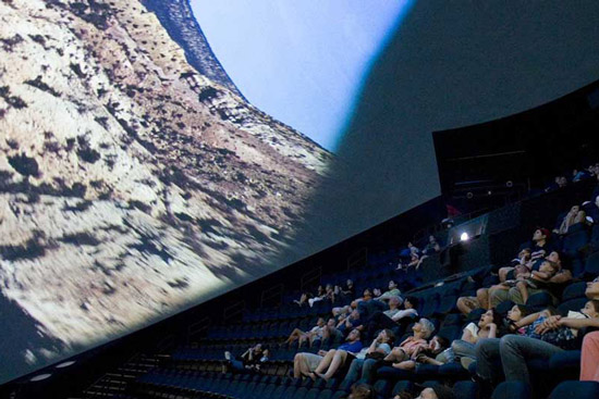 An IMAX film at the Museum of Science