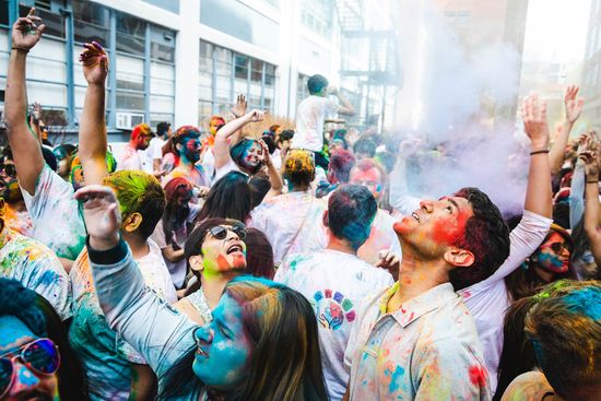 Holi celebration