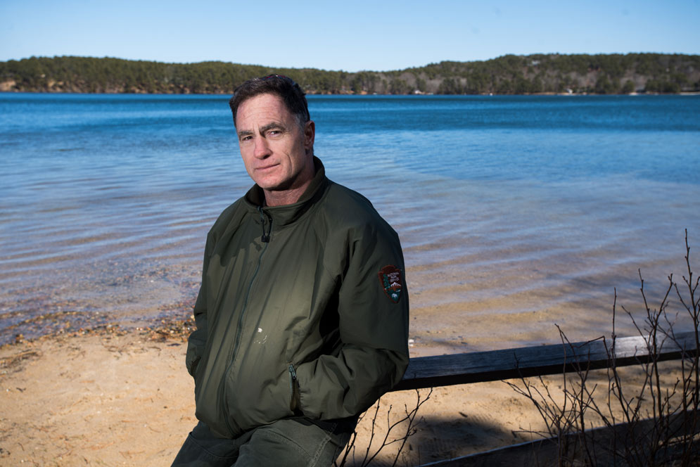 Stephen Smith, a plant ecologist with the Cape Cod National Seashore, says there are indications that more tourists began visiting the ponds in Wellfleet after a shark bit a man off a Truro beach in 2012.