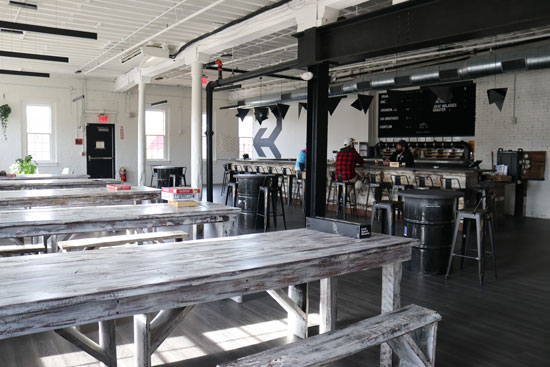 Interior of Backlask Beer Co.