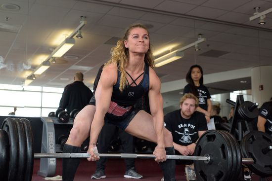 Charley Leonard deadlifts at the Colliegate Beanpot Push/Pull weightlighting challenge at FitRec