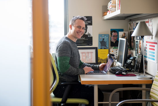 William Giraldi at his desk
