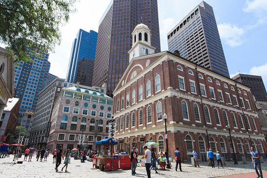 A shot of Faneuil Hall