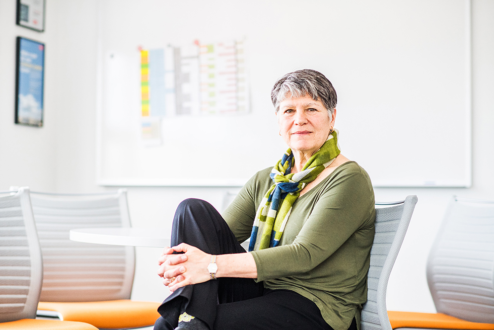 Portrait of Mary Ellen Mastrorilli, director of the Boston University Prison Education Program