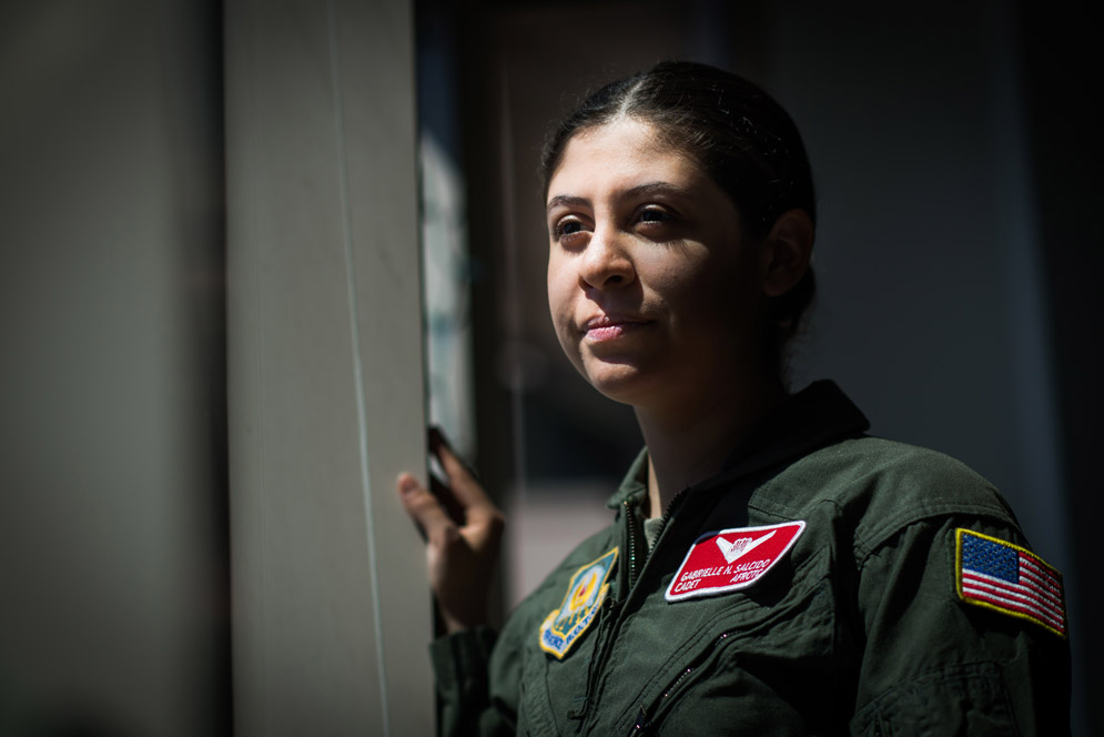 Gabrielle Salcido in her Air Force Uniform