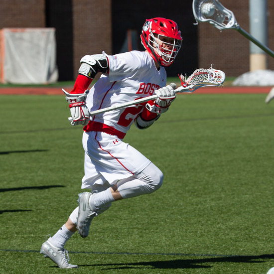 Brendan Homire playing lacrosse