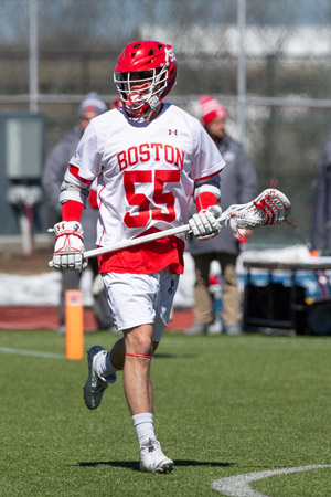 Michael Laviano playing lacrosse