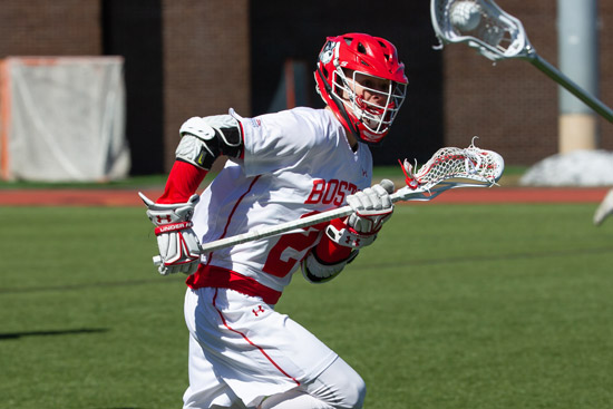 Brendan Homire playing lacrosse