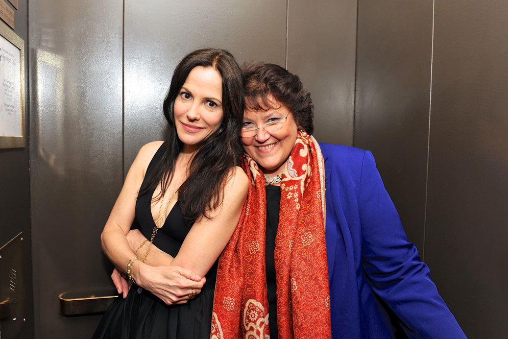Paladino (right) with Emmy- and Tony-winning actress Mary-Louise Parker