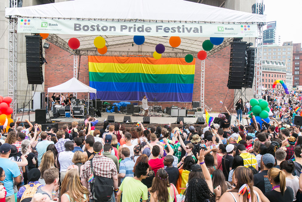 Boston Pride stage