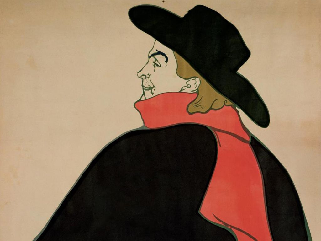 A painting from the MFA exhibit, Toulouse Lautrec and the Stars of Paris