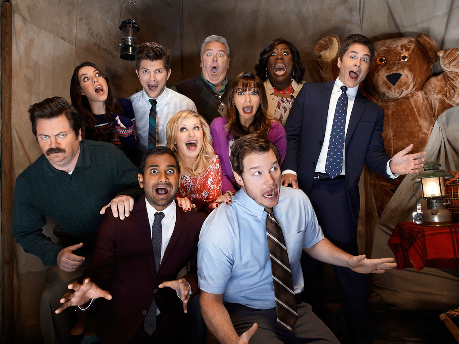 The cast of Parks and Recreation