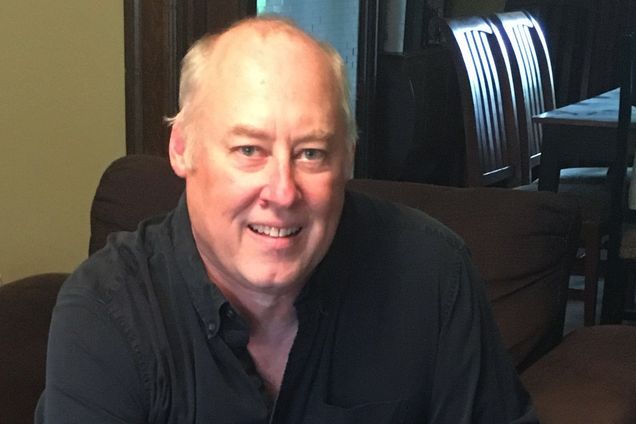 Author Stewart O’Nan in his home